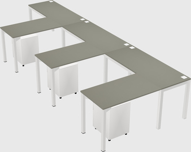 L-shaped desk
