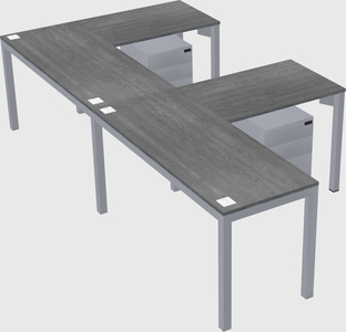 L-shaped desk