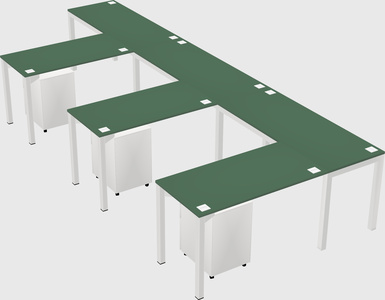 L-shaped desk