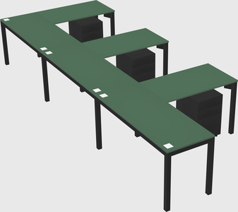 L-shaped desk