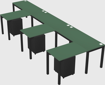 L-shaped desk