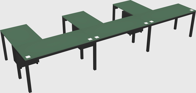 L-shaped desk