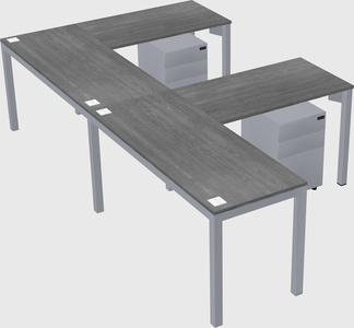 L-shaped desk