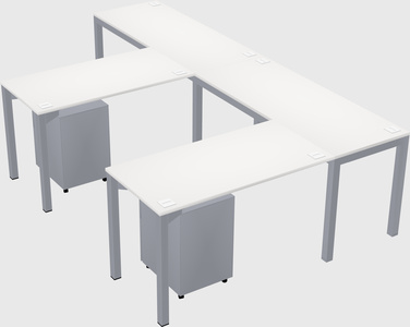 L-shaped desk