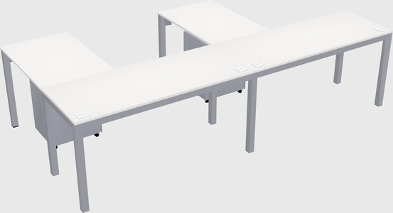 L-shaped desk