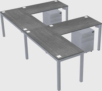 L-shaped desk