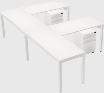 L-shaped desk