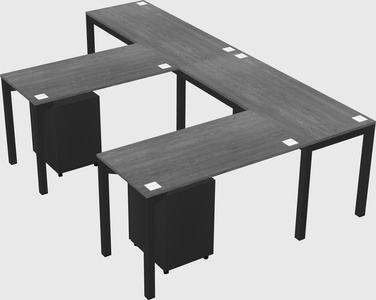 L-shaped desk