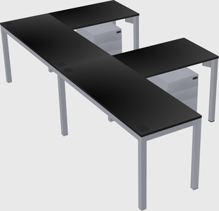 L-shaped desk