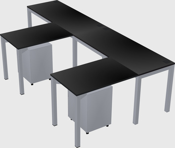L-shaped desk