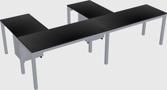 L-shaped desk