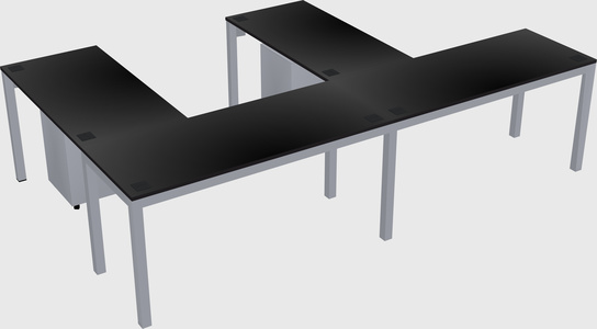 L-shaped desk