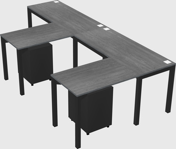 L-shaped desk