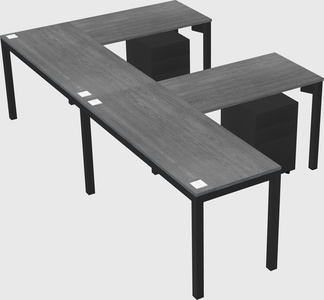 L-shaped desk