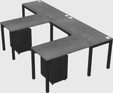 L-shaped desk