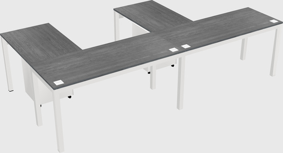 L-shaped desk