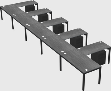 L-shaped desk