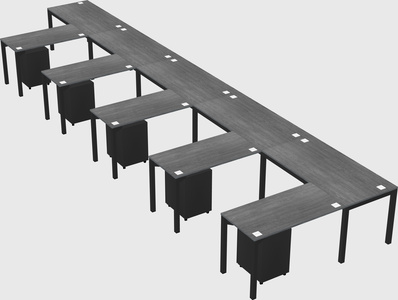 L-shaped desk