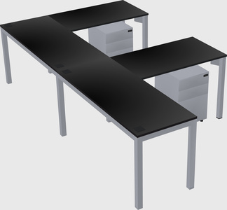 L-shaped desk