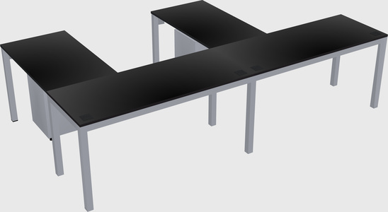L-shaped desk