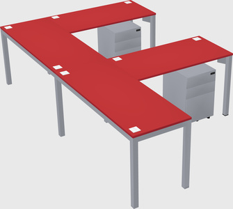 L-shaped desk