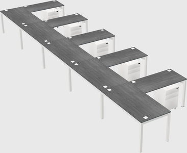 L-shaped desk