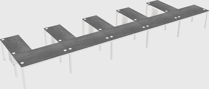 L-shaped desk