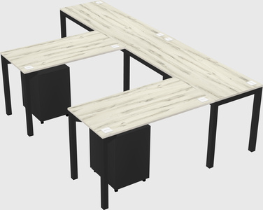 L-shaped desk