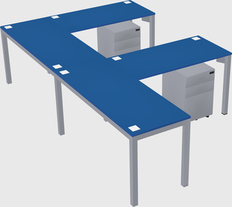 L-shaped desk