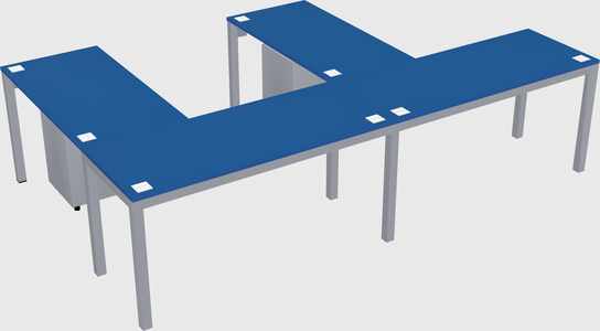 L-shaped desk