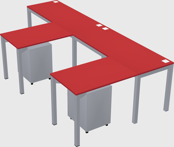 L-shaped desk