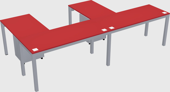 L-shaped desk