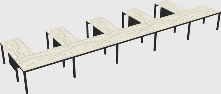 L-shaped desk