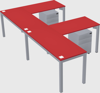 L-shaped desk
