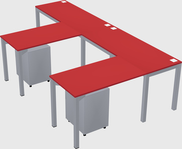 L-shaped desk