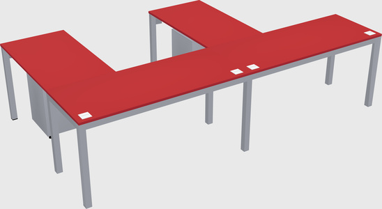 L-shaped desk