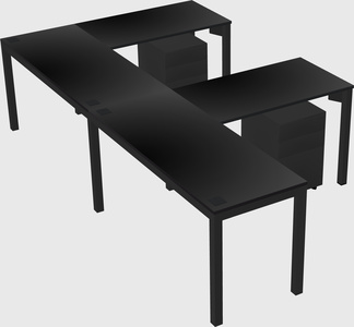 L-shaped desk
