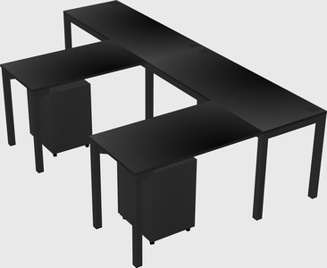 L-shaped desk