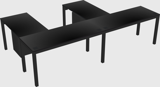 L-shaped desk