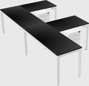 L-shaped desk
