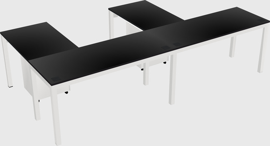 L-shaped desk