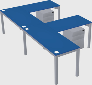 L-shaped desk