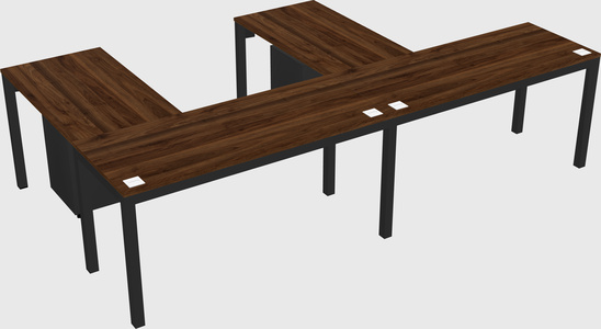 L-shaped desk