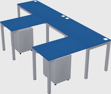 L-shaped desk
