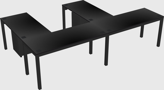 L-shaped desk