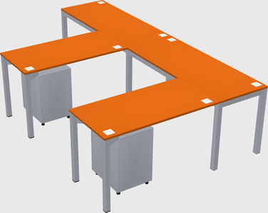 L-shaped desk