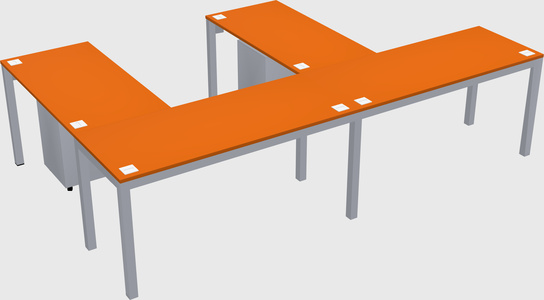 L-shaped desk