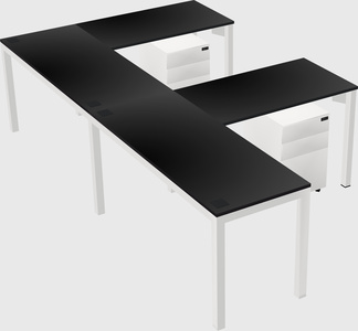 L-shaped desk