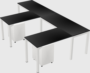 L-shaped desk