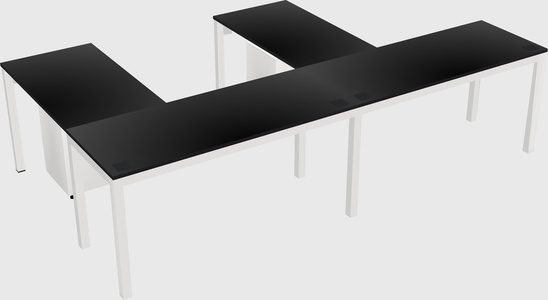 L-shaped desk
